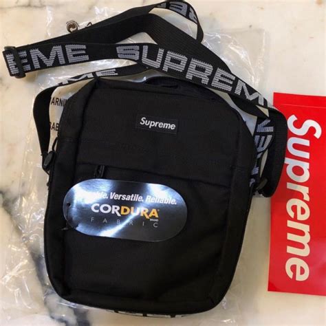 real vs fake supreme ss18 shoulder bag|authentic supreme vs fake hat.